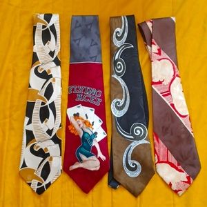 Vintage 1940s Style Rockabilly Neckties